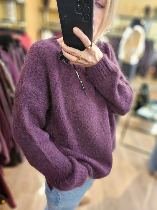 Pull large kid mohair prune