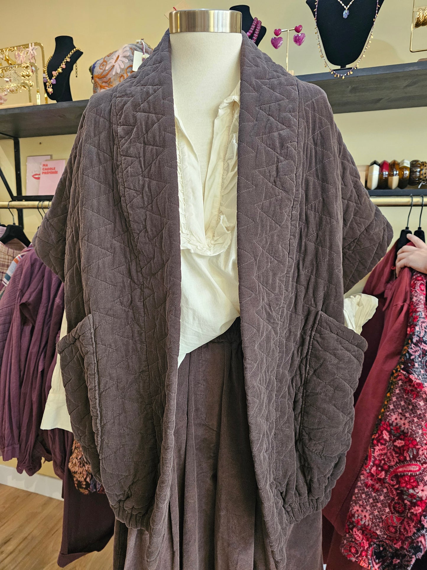 Veste velours sans manche Johanna Paris