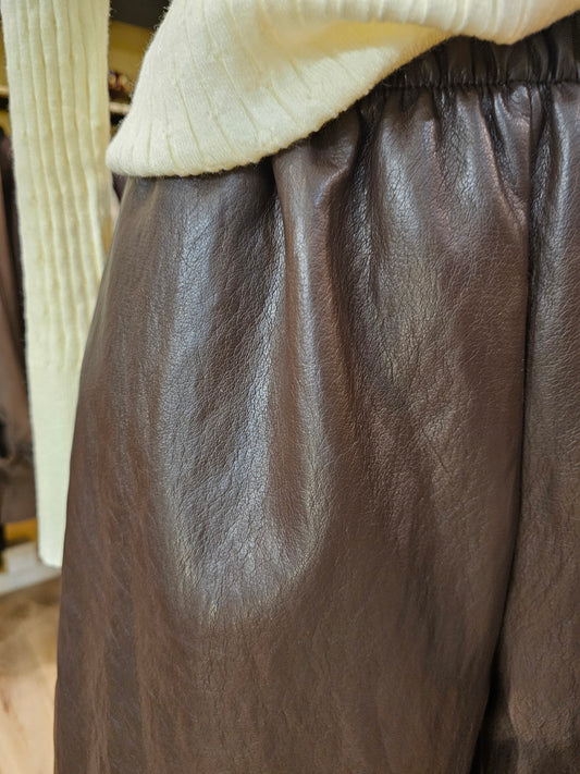 Bermuda long en simili cuir Johanna Paris