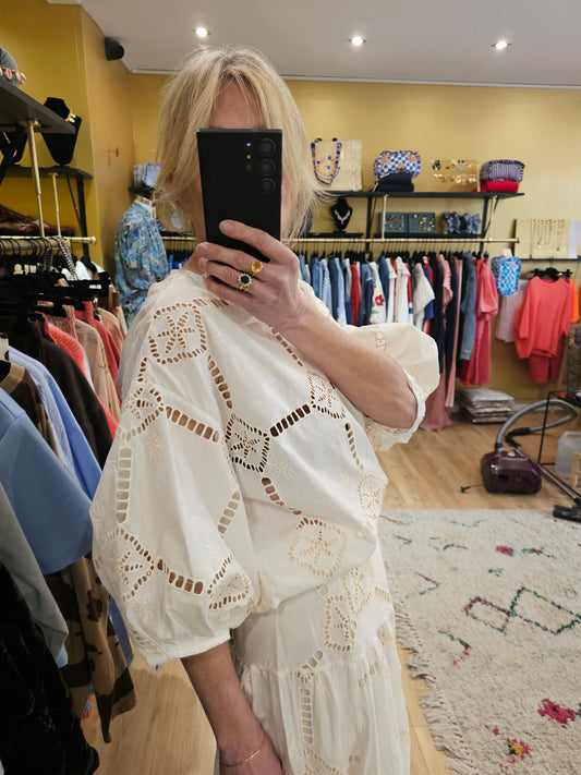 Top en broderie anglaise Johanna Paris