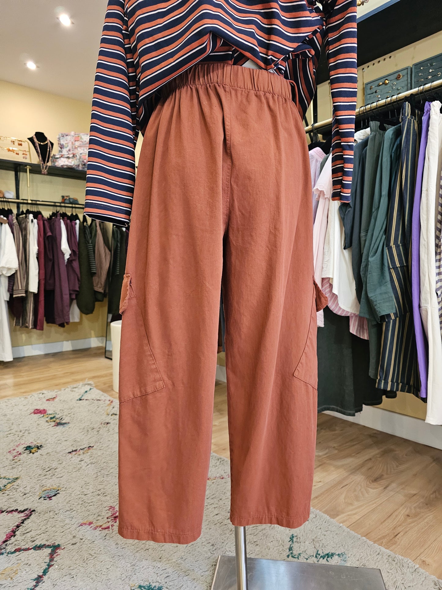 Pantalon cargo terracota johanna paris