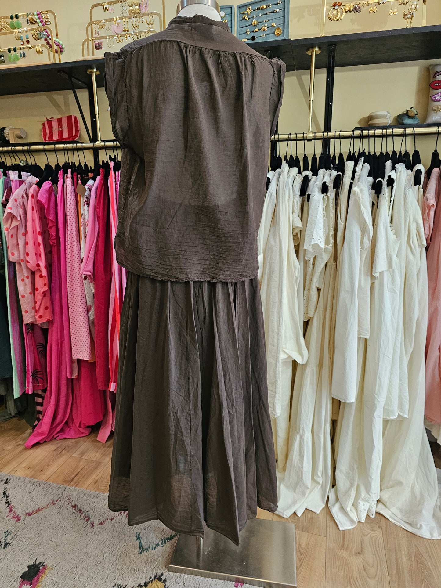 Jupe marron johanna paris