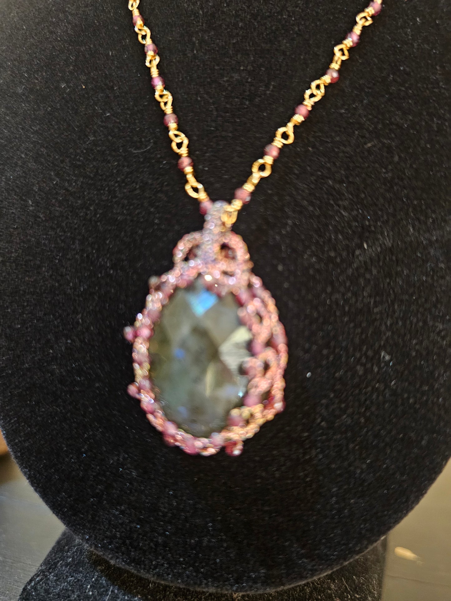 Collier macramé