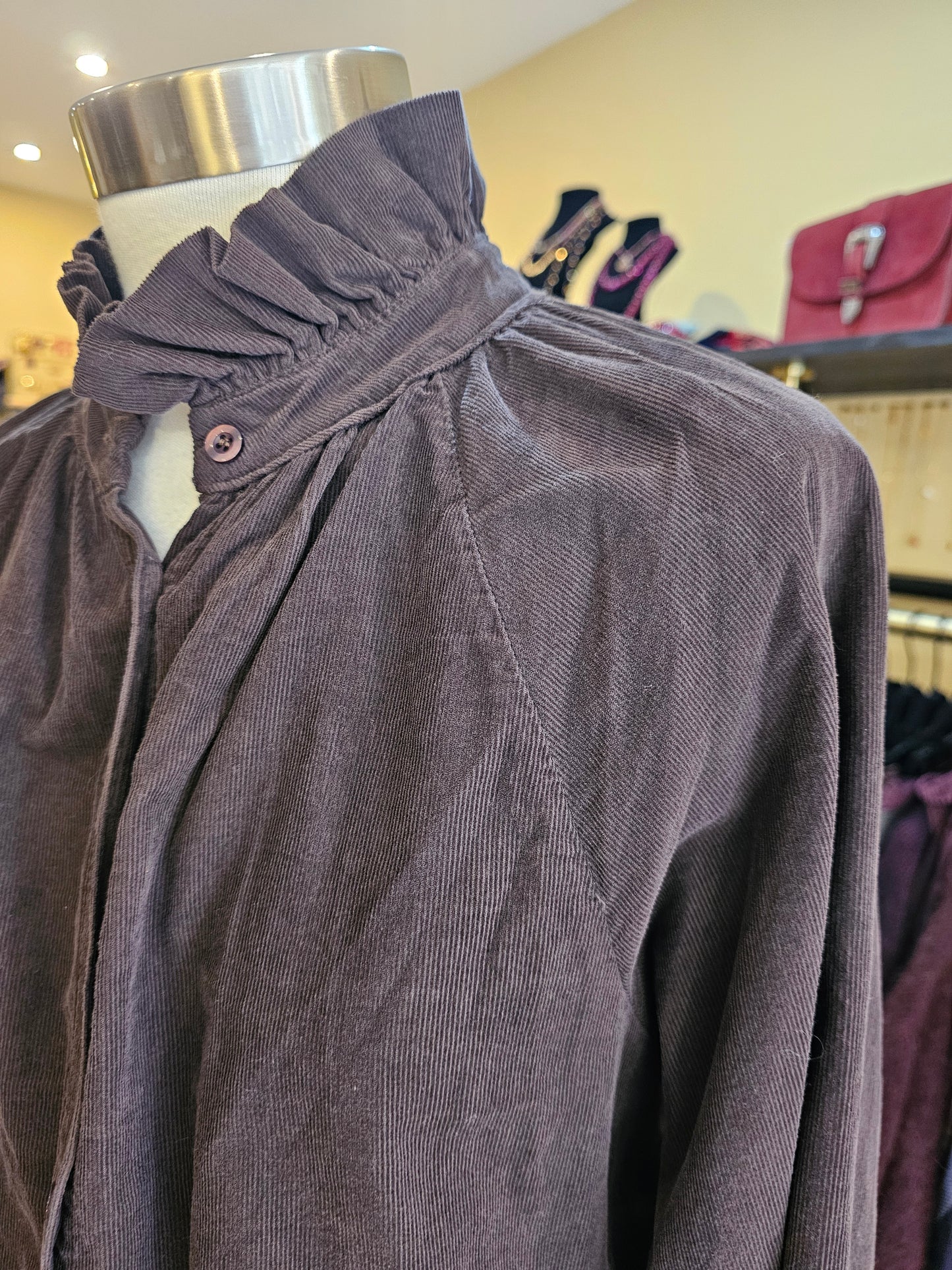 Chemise velours marron Johanna Paris