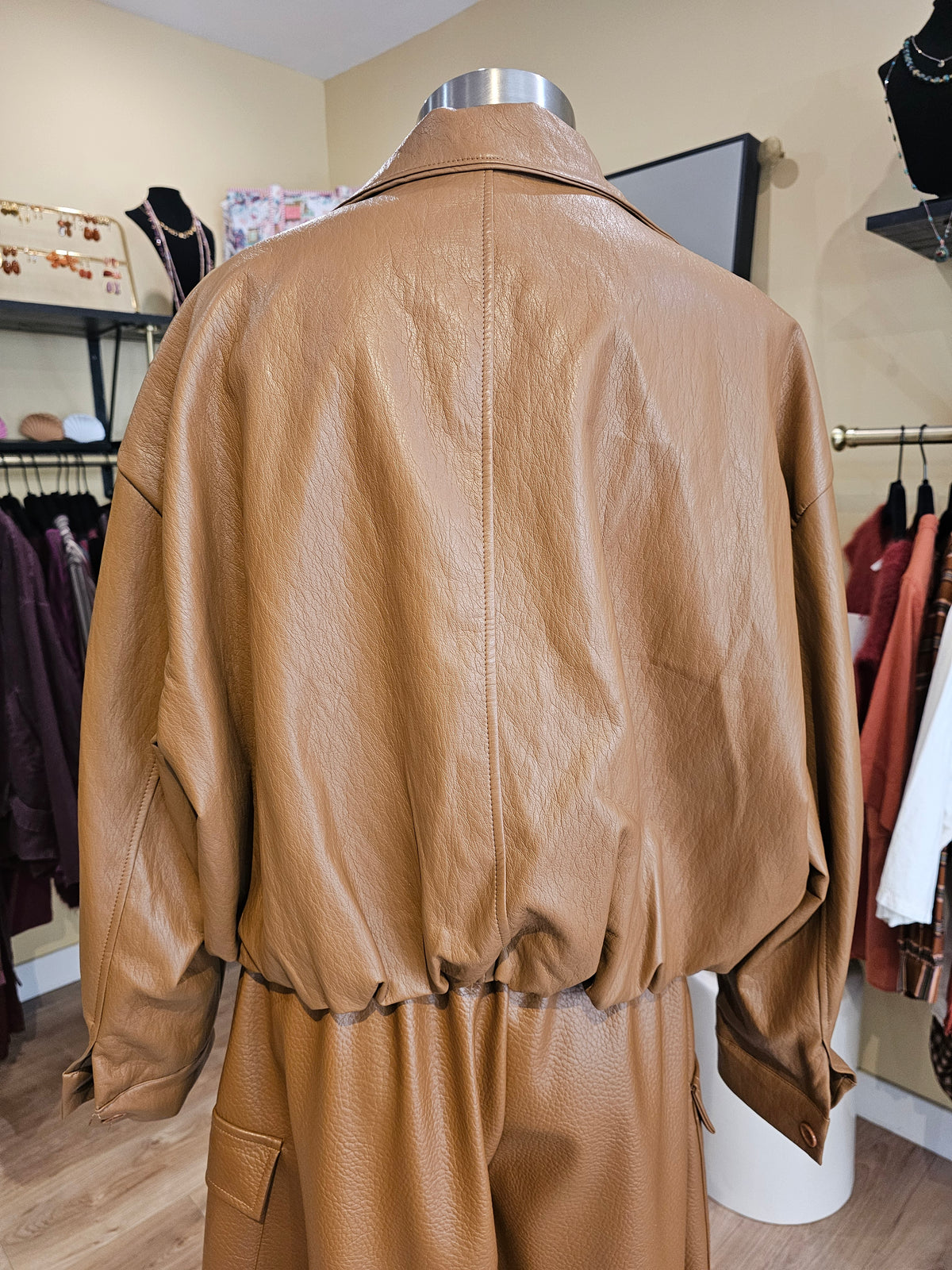 Blouson en simili camel Johanna Paris