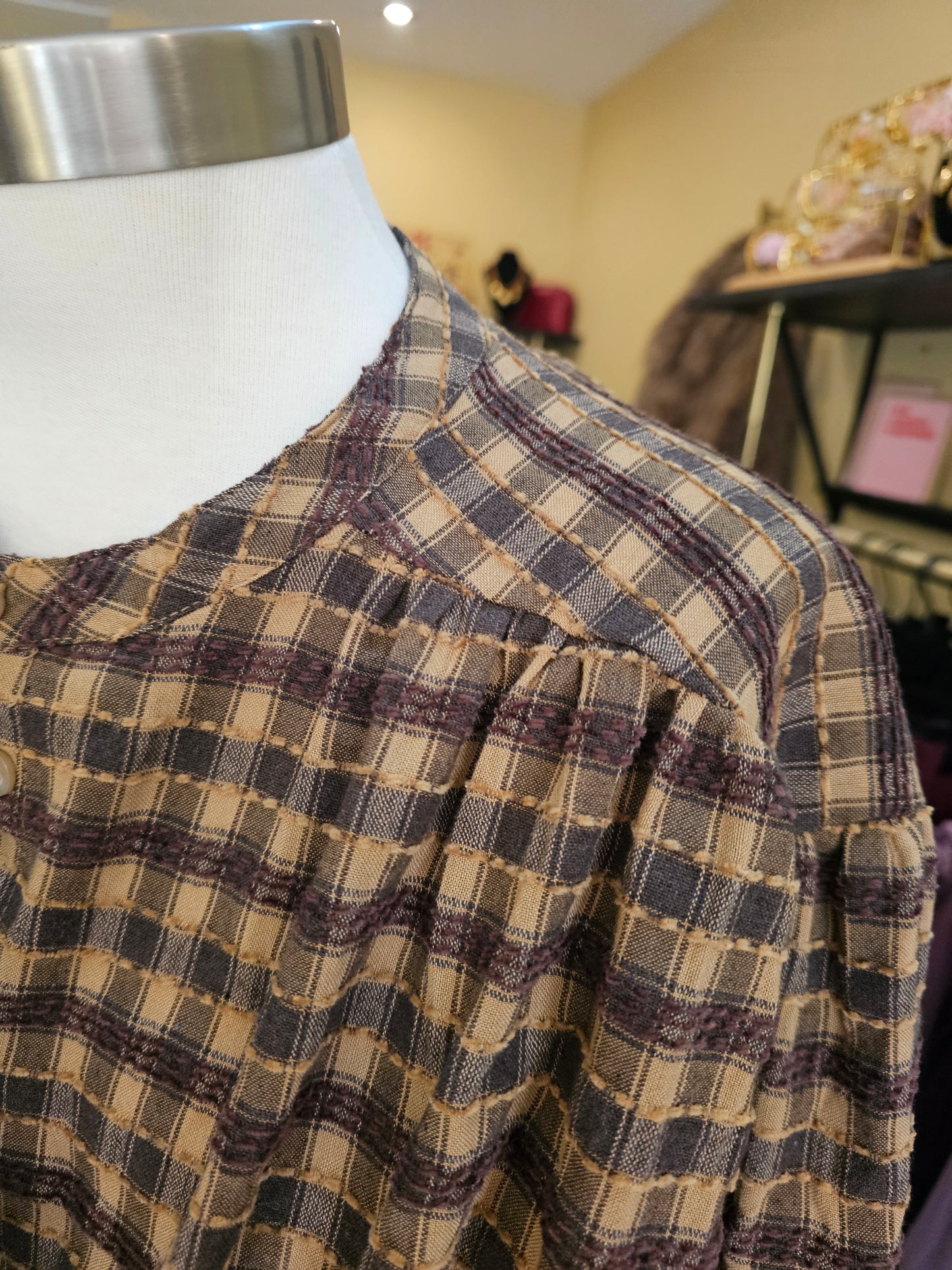 Chemise à carreaux