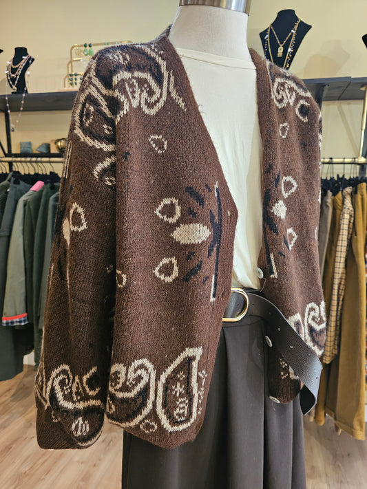 Gilet bandana marron Johanna Paris