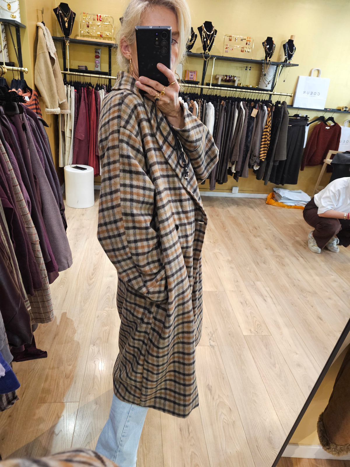 Manteau à carreaux Johanna Paris