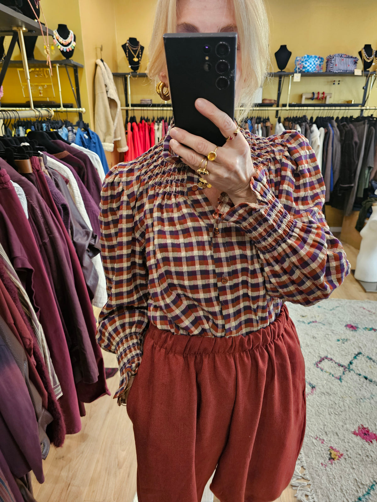 Chemise à carreaux Johanna paris