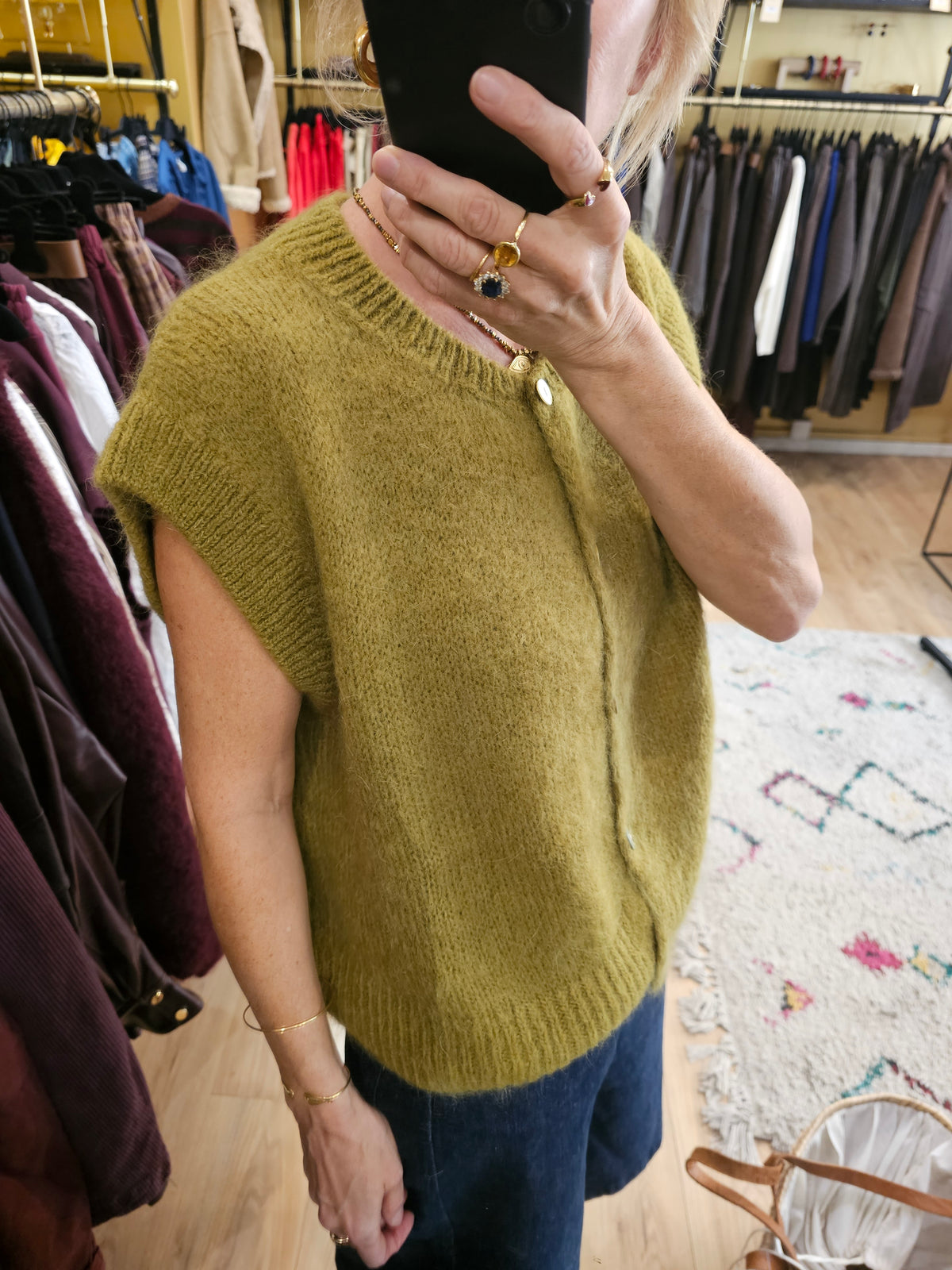 Gilet debardeur en mohair