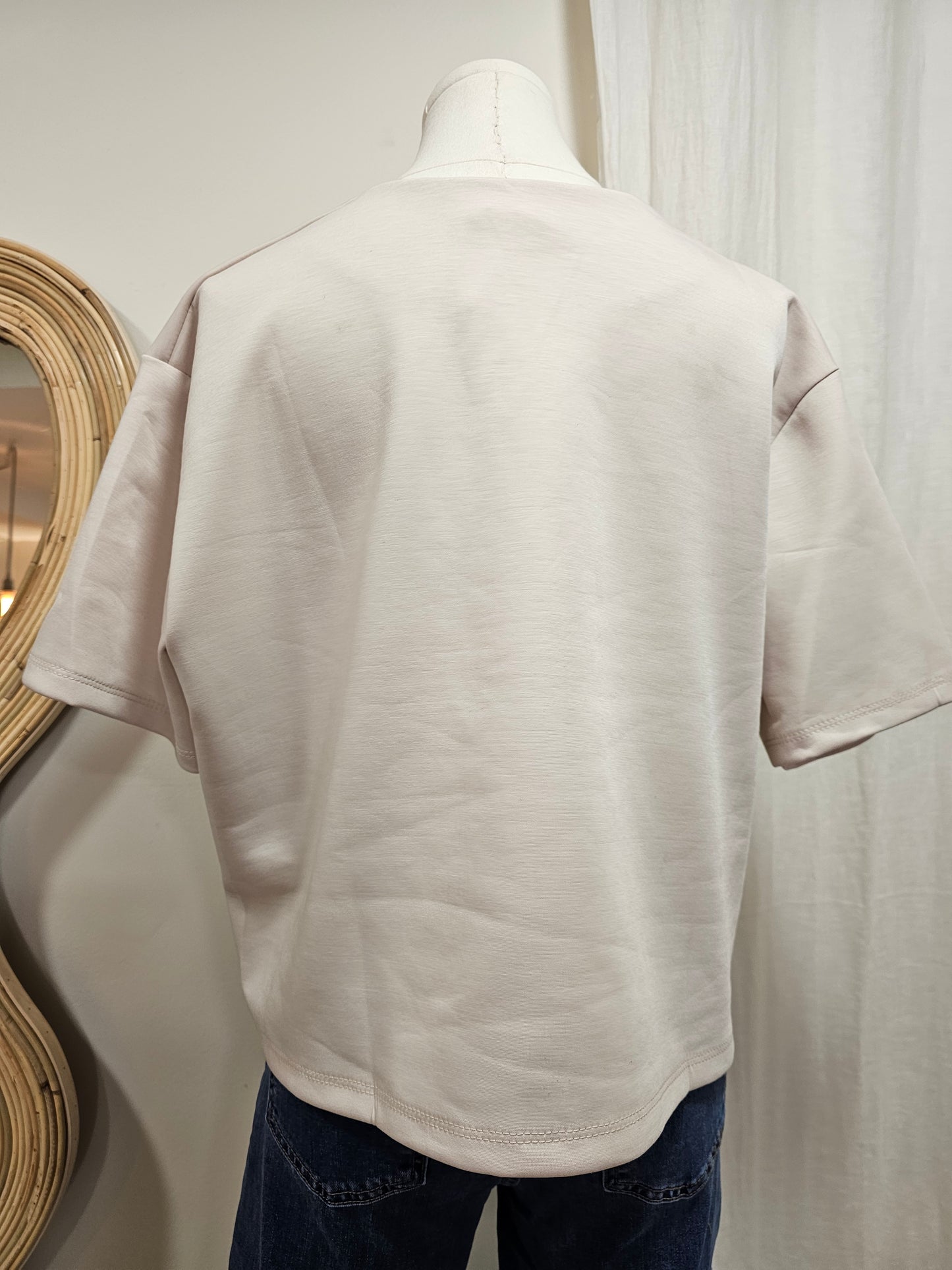 Tshirt molletonné beige