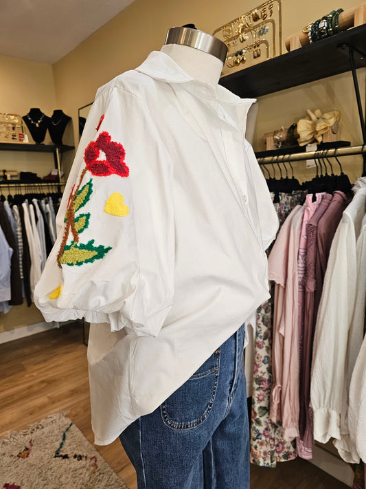 Chemise manches ballon