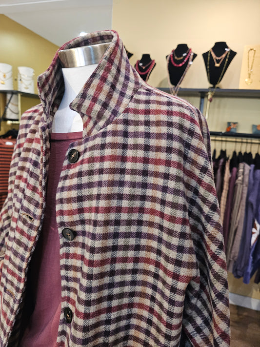 Veste à carreaux oversize Johanna paris