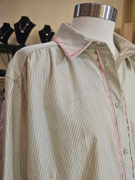 Chemise brodée Johanna Paris