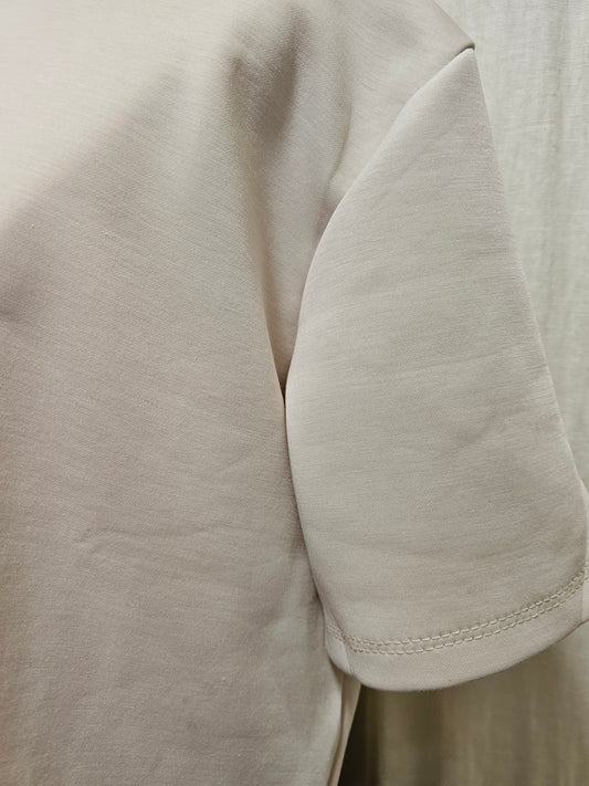 Tshirt molletonné beige