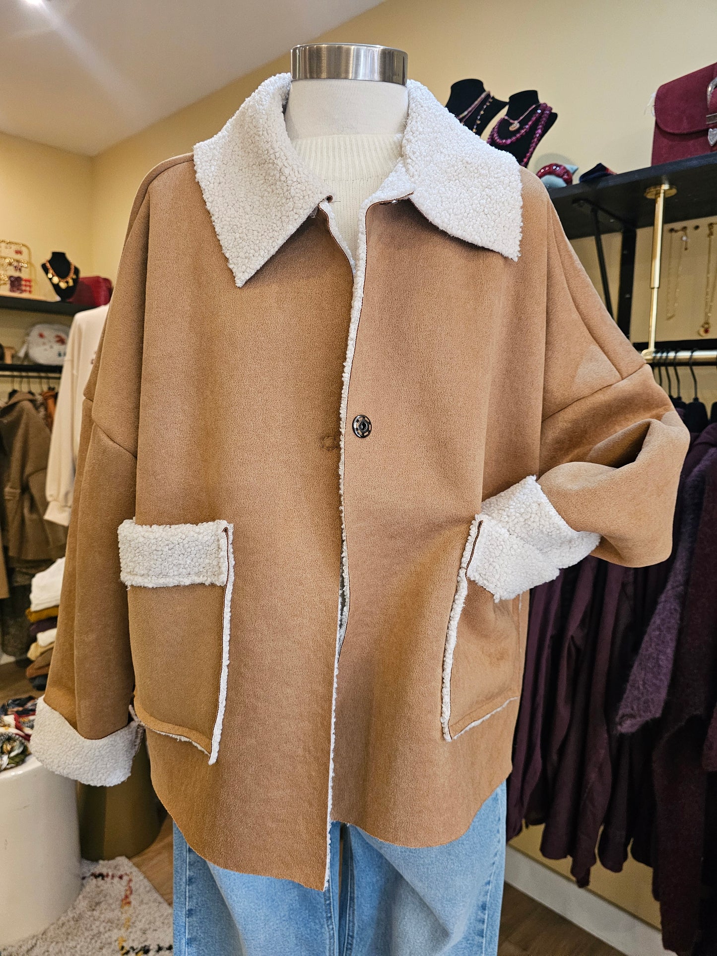 Veste camel Johanna Paris