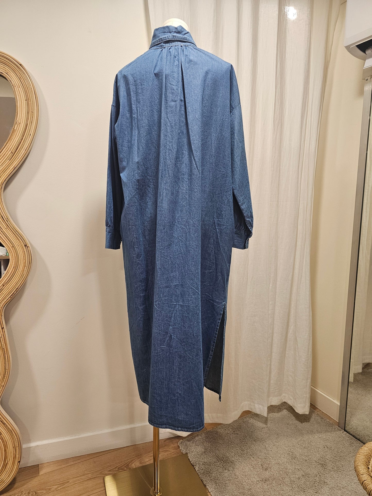 Robe en jean col à nouer Johanna Paris