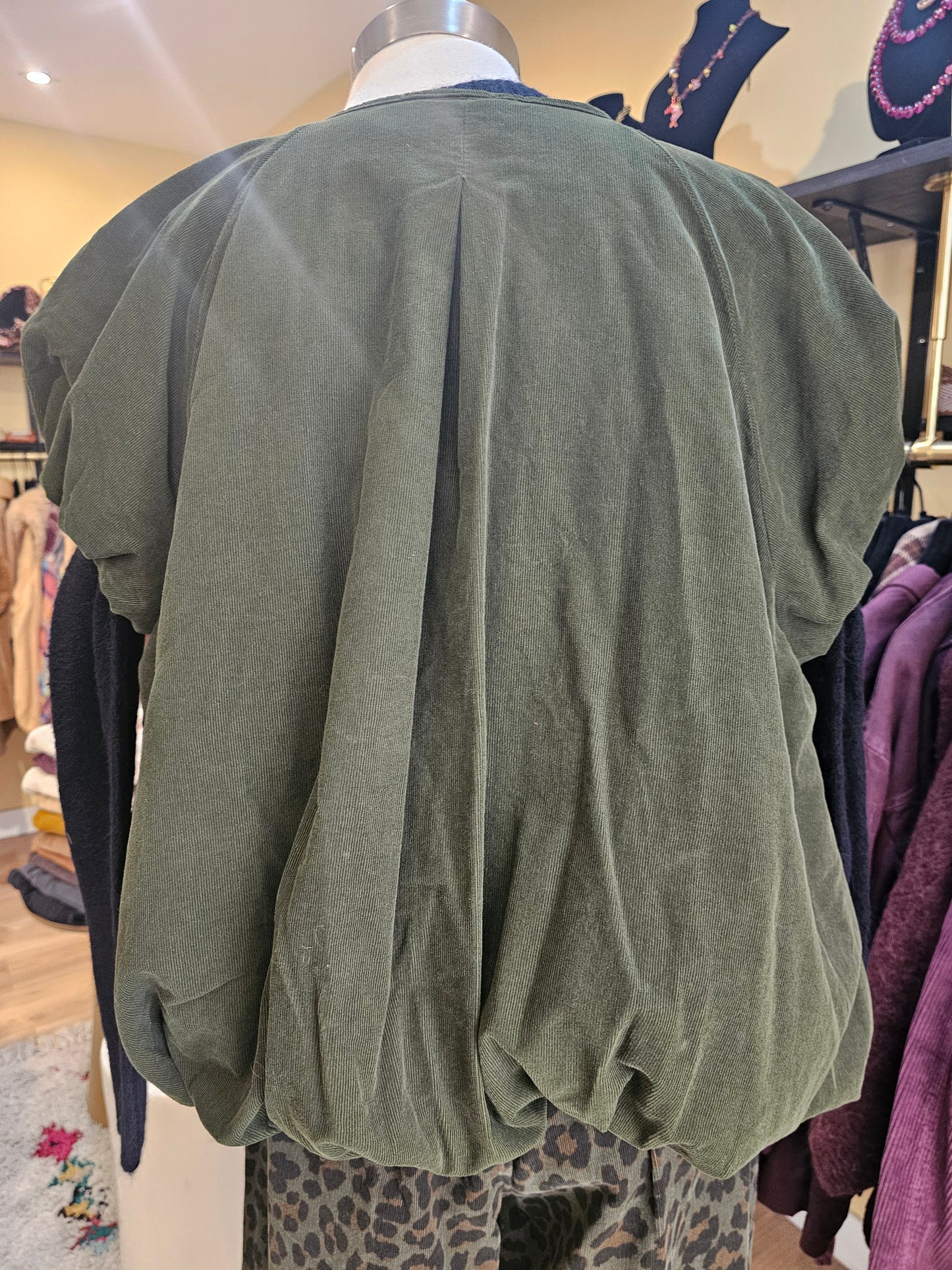 Gilet sans manche velours Johanna Paris