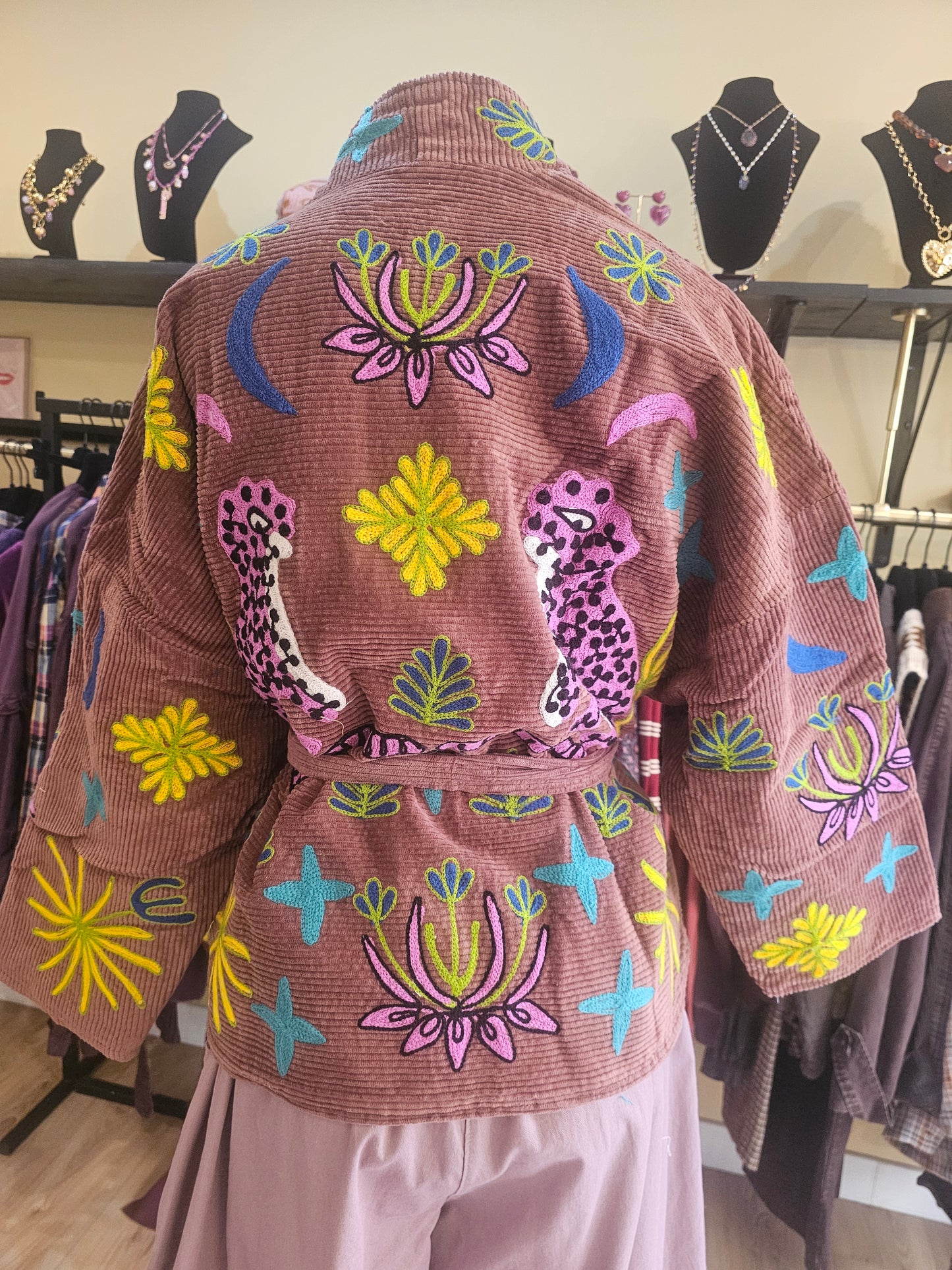 Kimono velours brodé The corner