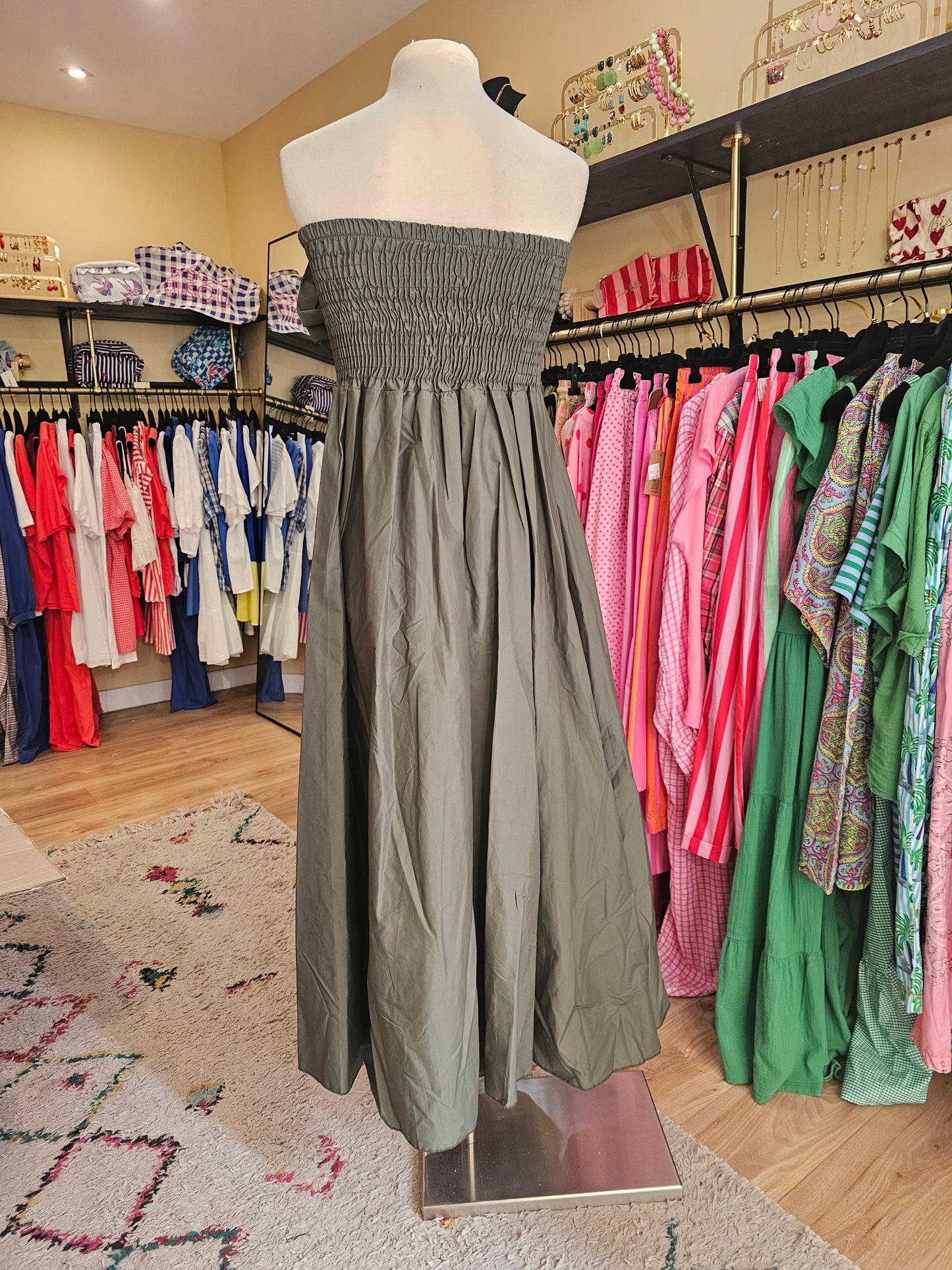 Robe bustier kaki Johanna paris