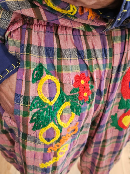 Pantalon brodé Johanna Paris