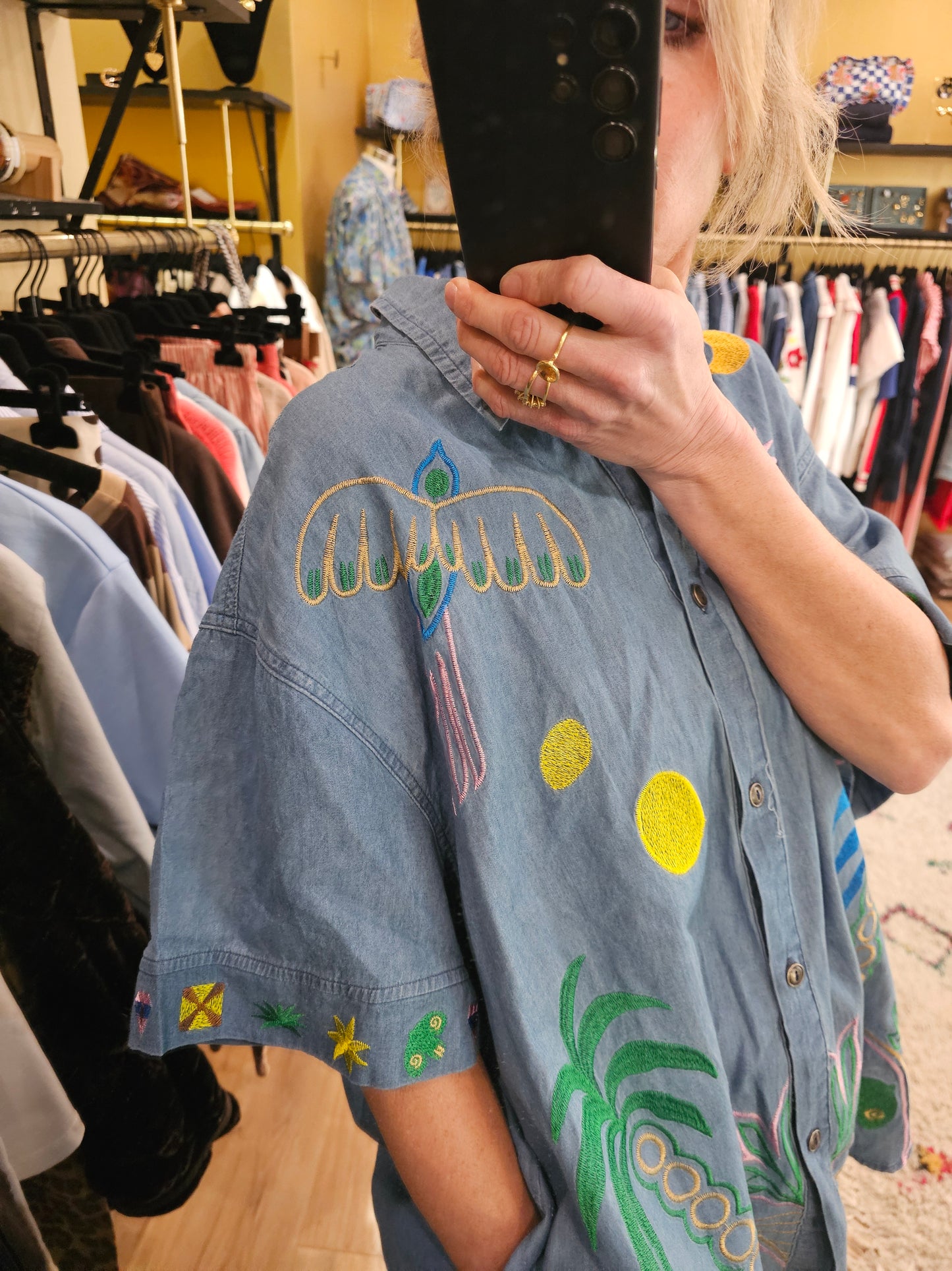 Chemise brodée Johanna Paris