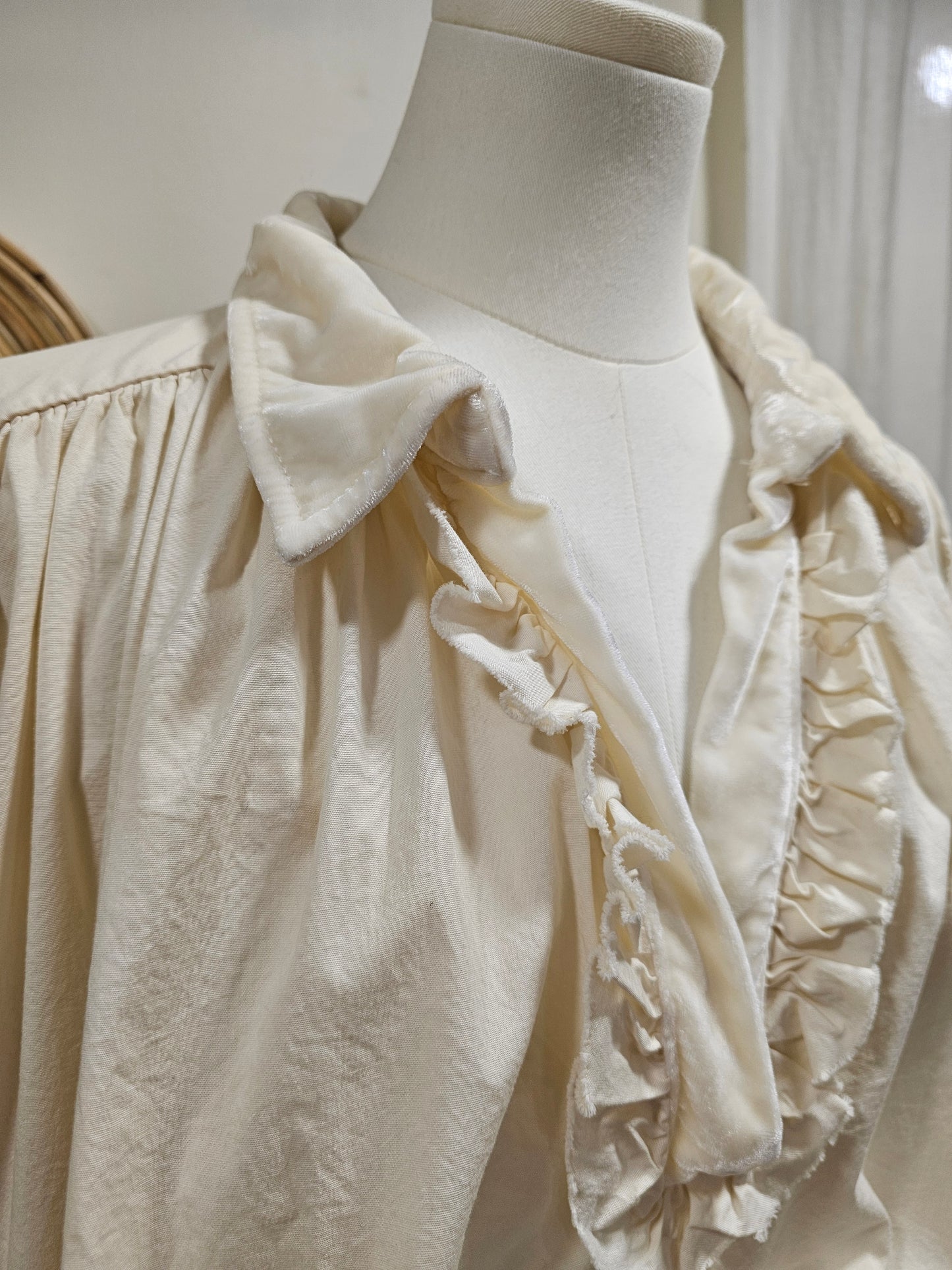 Blouse col velours Johanna Paris