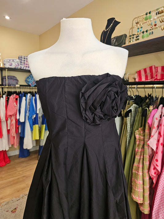 Robe bustier noire johanna paris