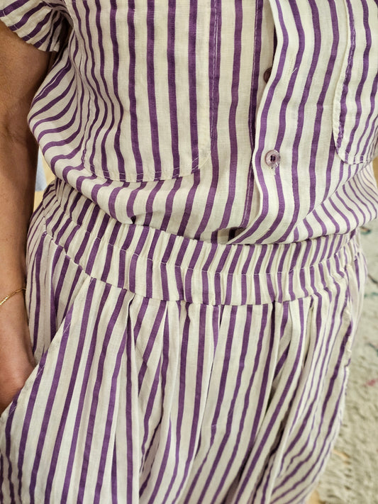 Pantalon rayé Johanna Paris