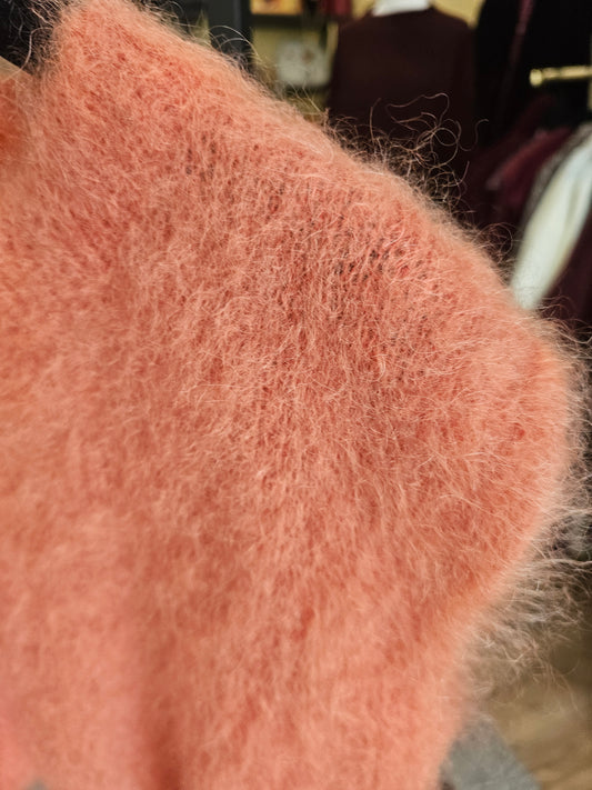 Pull sans manche mohair