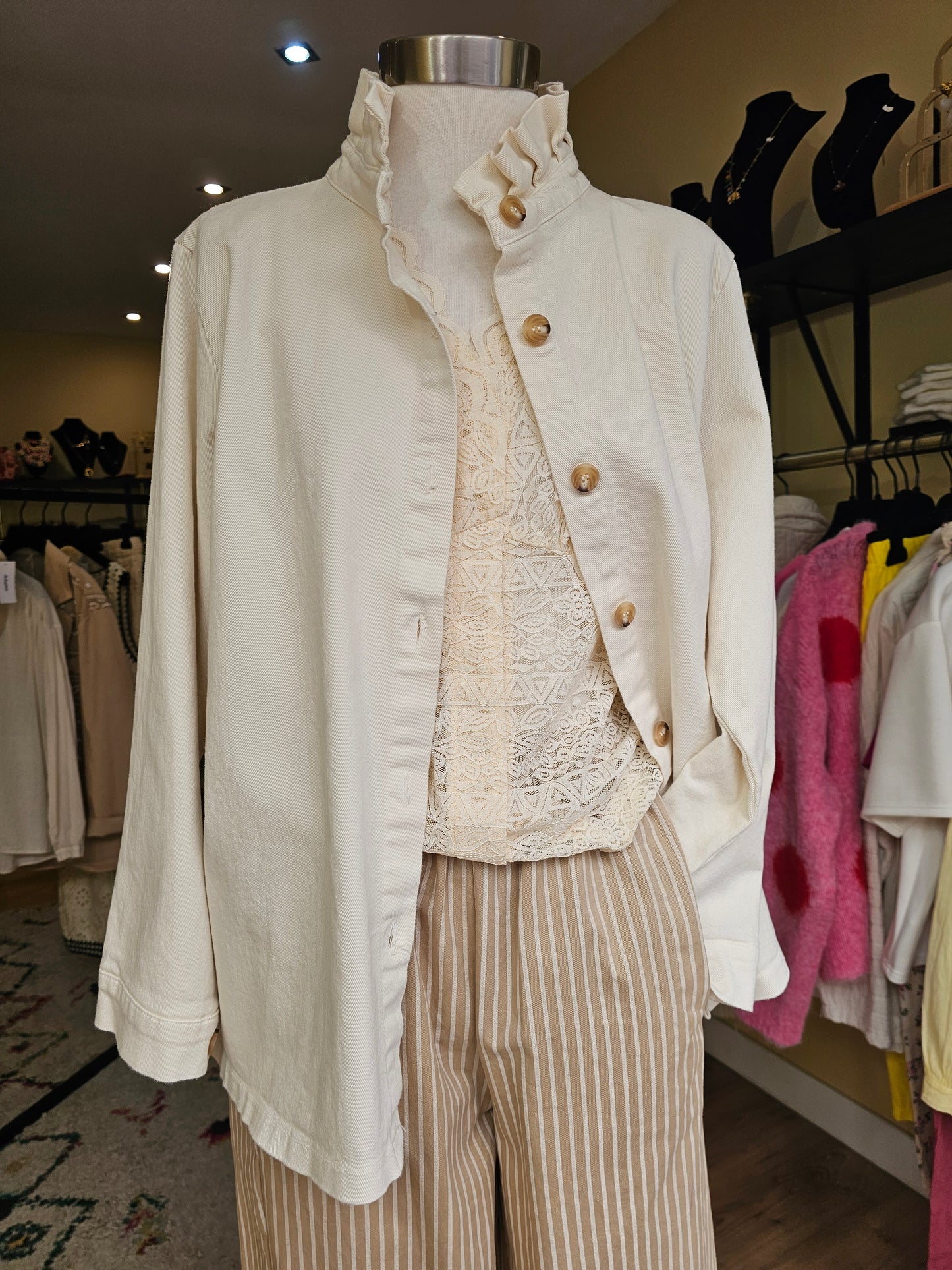 Sur chemise ecru Johanna Paris