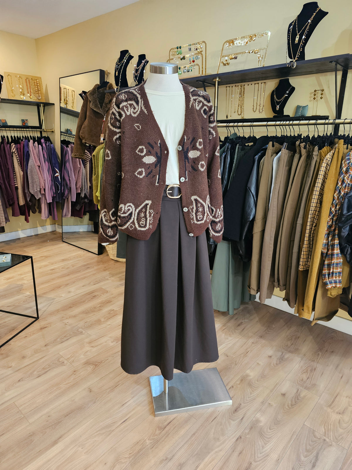 Jupe marron Johanna Paris