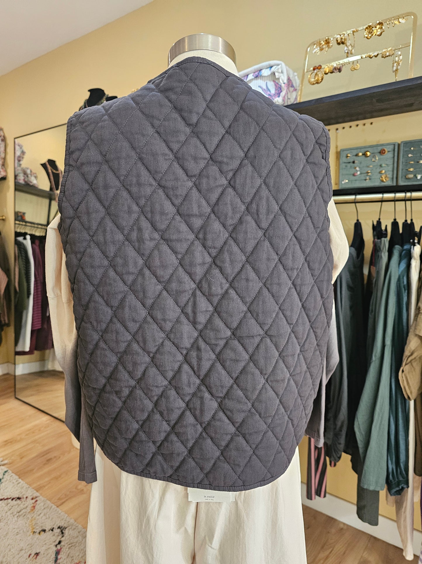 Gilet gris molletonné Johanna Paris