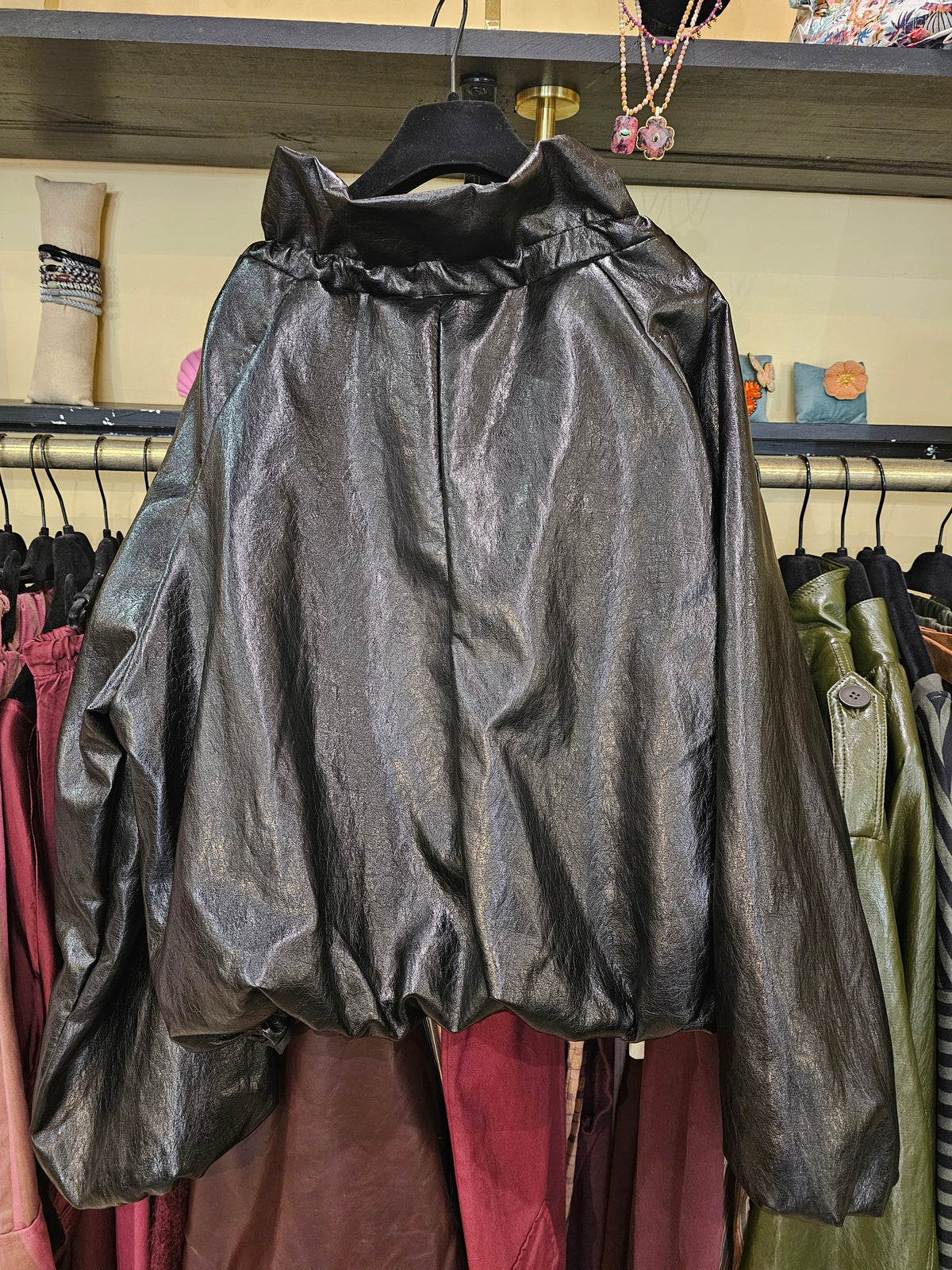 Blouson simili noir Johanna Paris