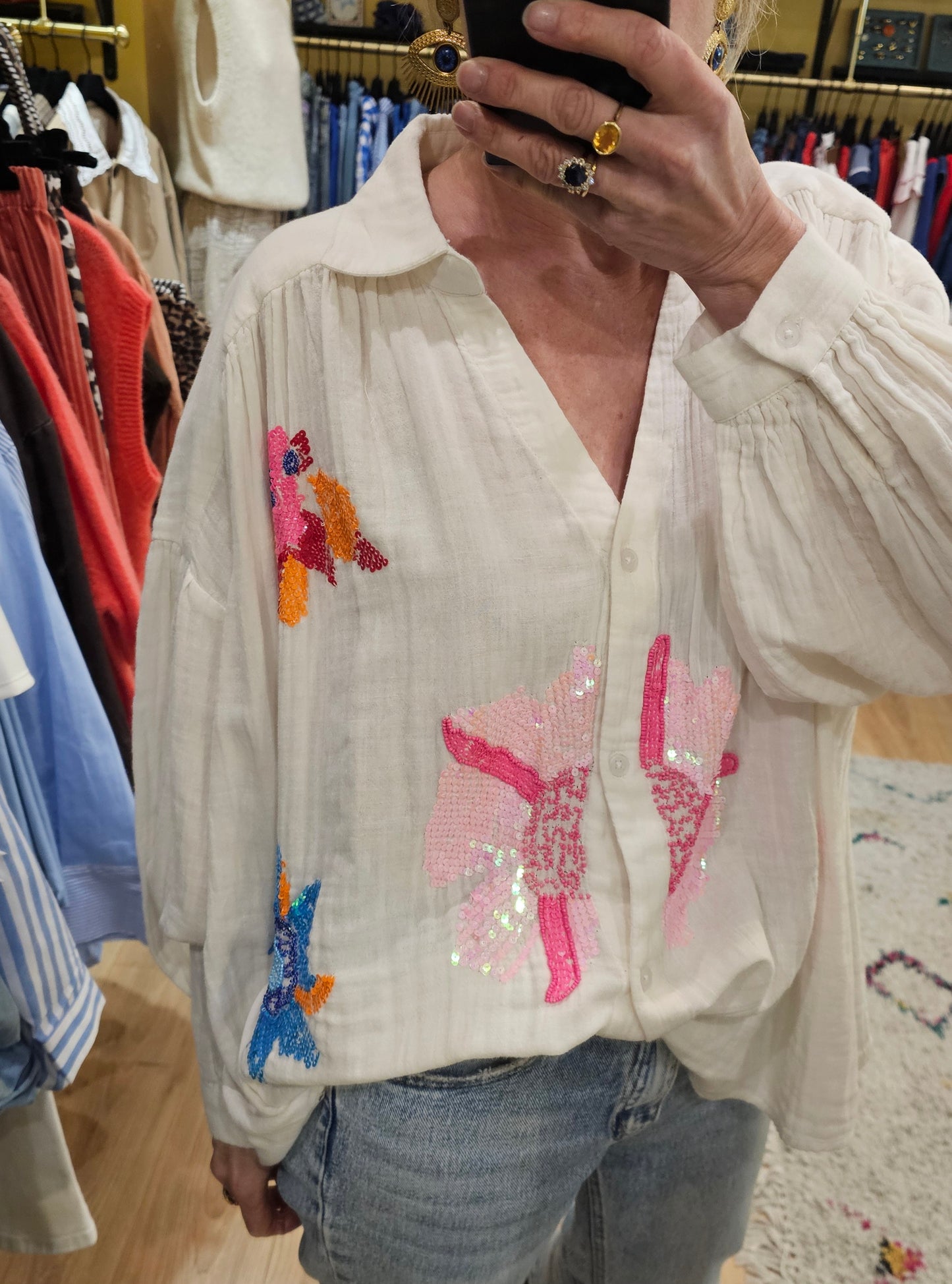 Chemise en gaze de coton