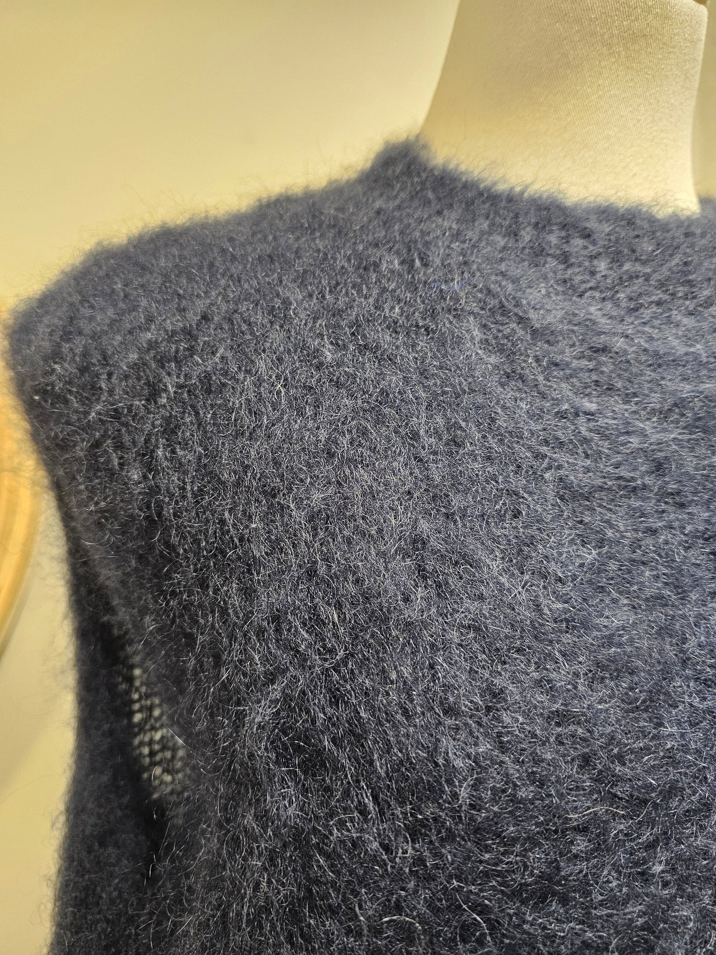 Pull sans manche mohair