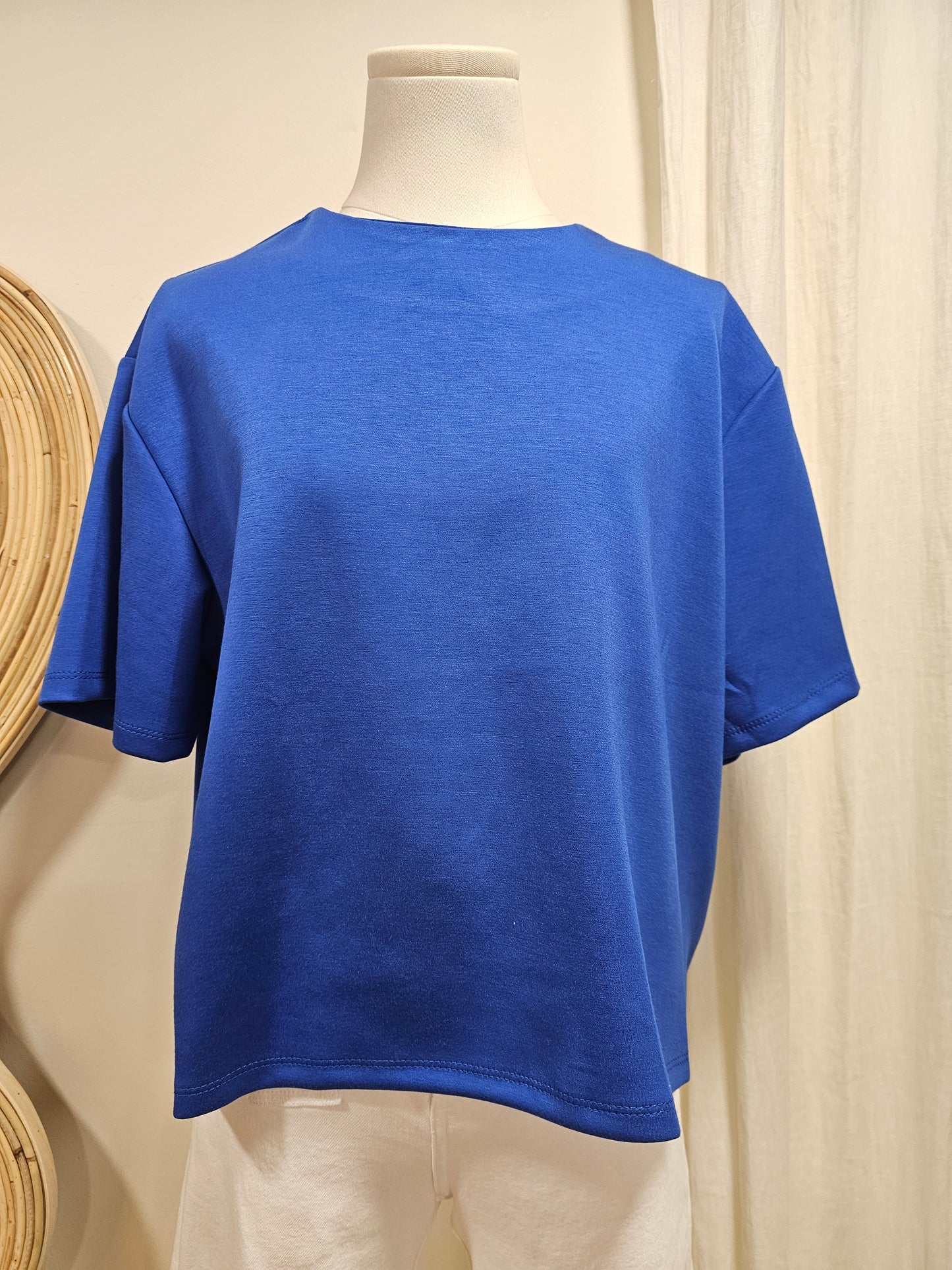 Tshirt molletonné bleu roi