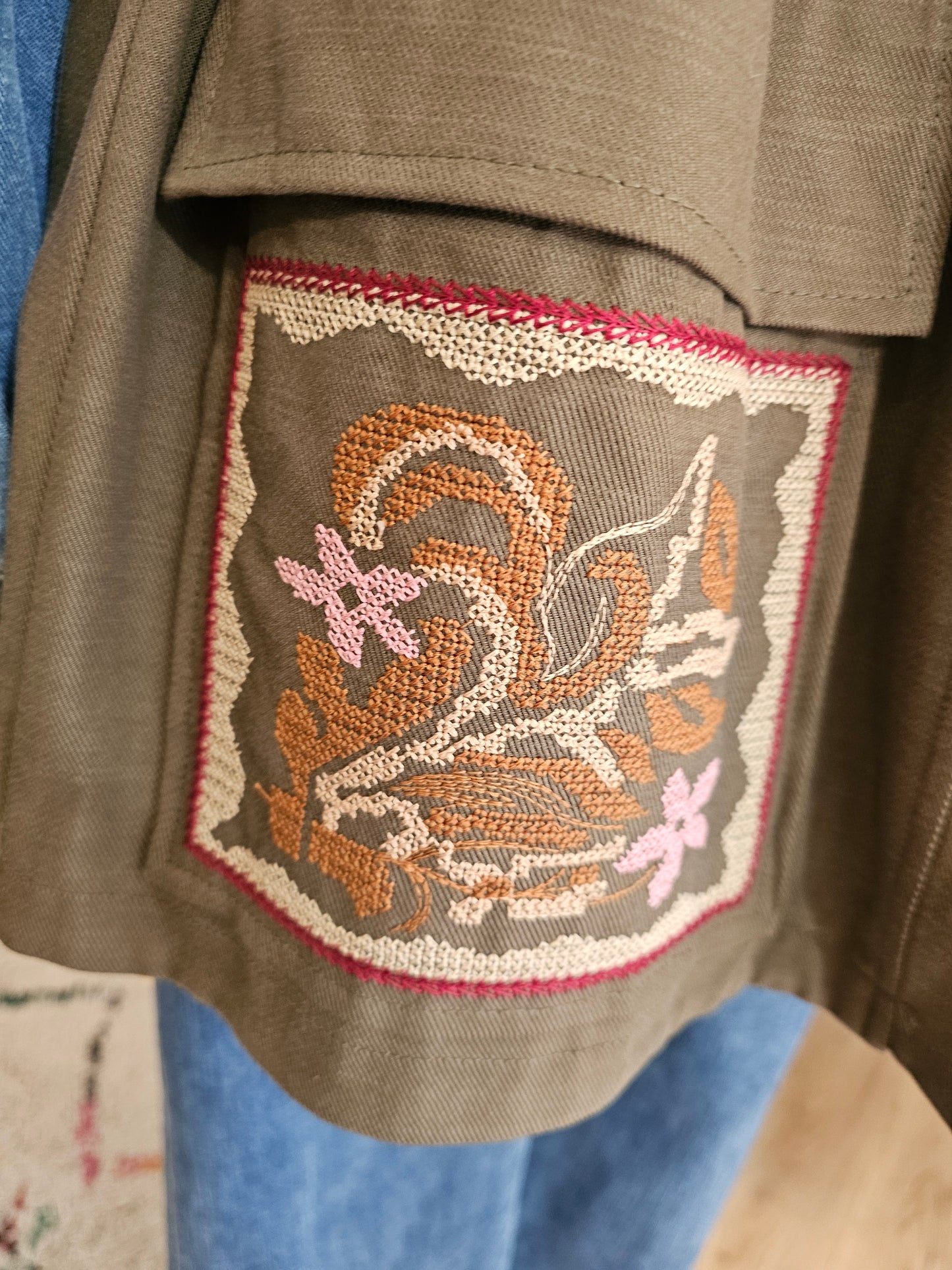Veste armée brodée Johanna Paris