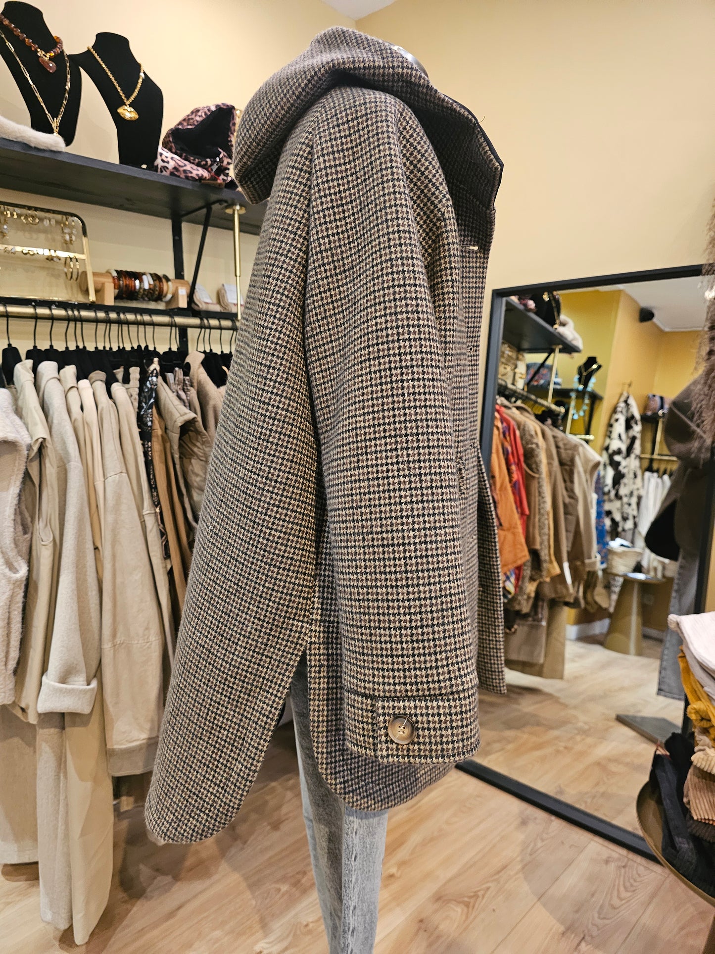 Manteau pied de poule Johanna Paris