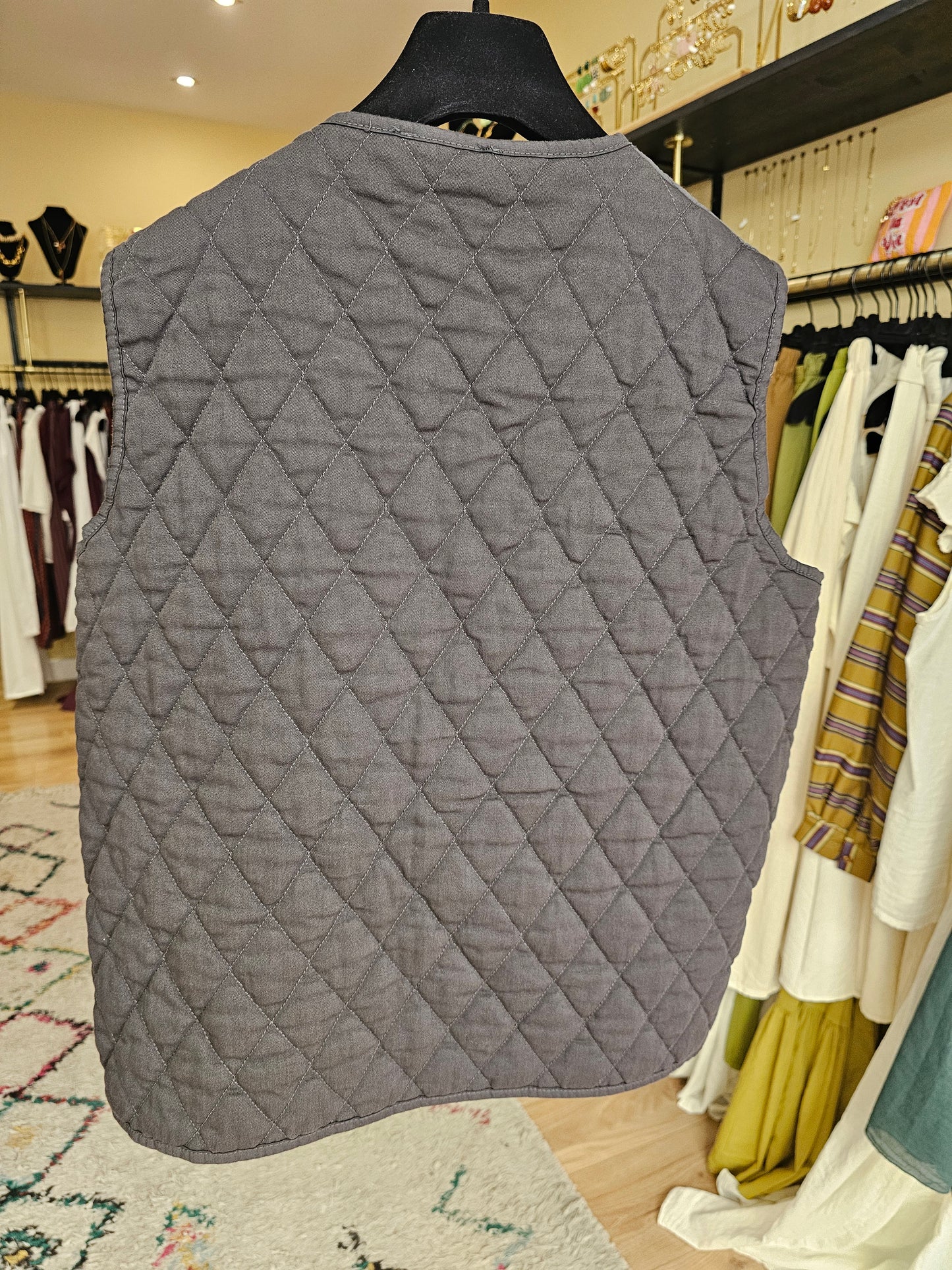 Gilet sans manche anthracite Johanna paris