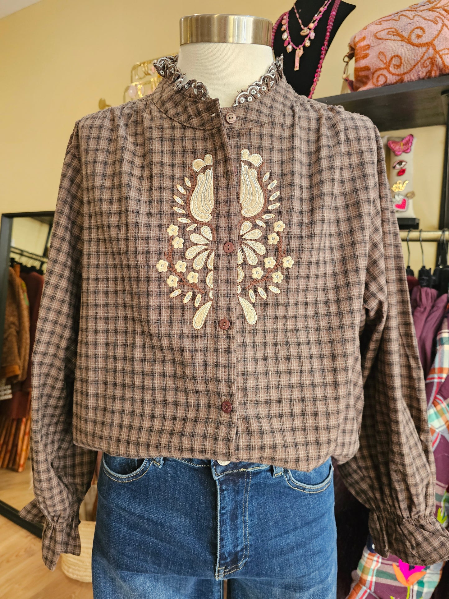 Chemise à carreaux