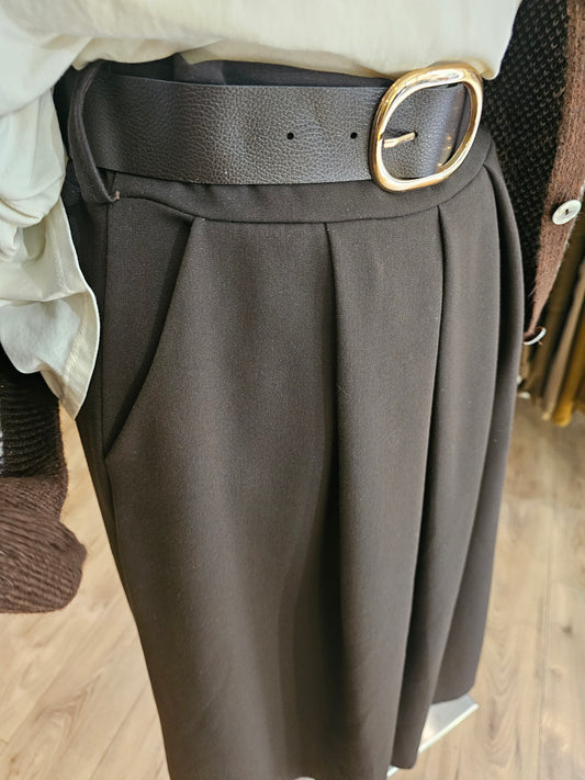 Jupe marron Johanna Paris