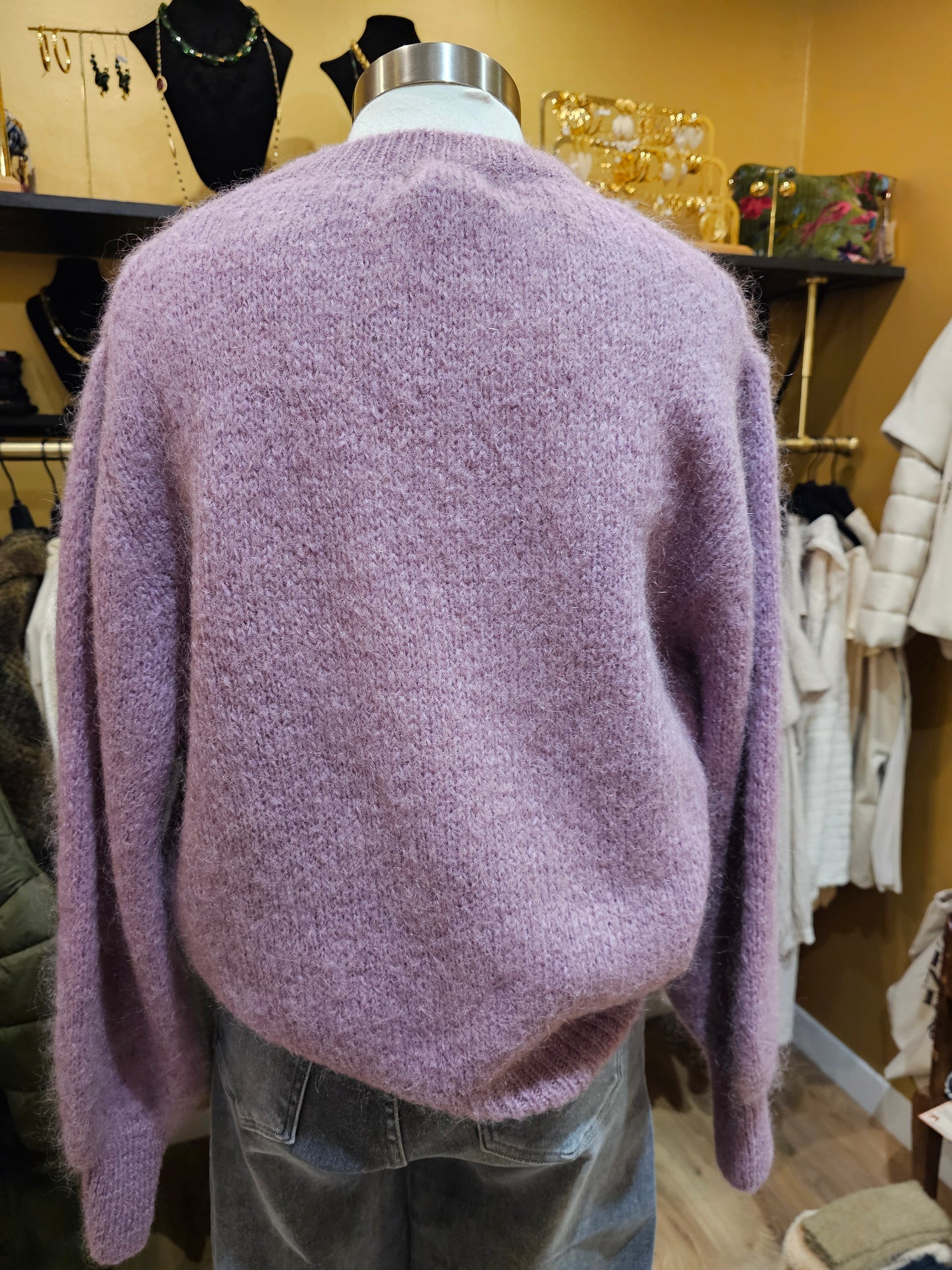 Pull mohair parme Johanna Paris