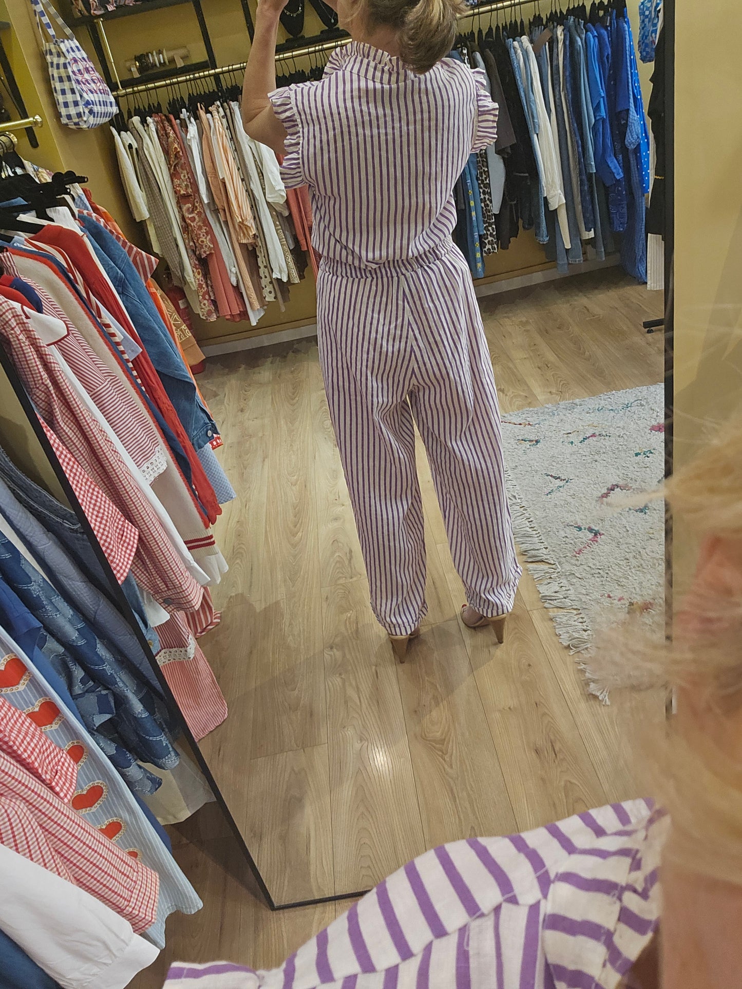 Pantalon rayé Johanna Paris