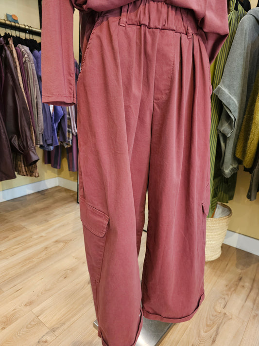 Pantalon magique cargo bordeaux Johanna paris