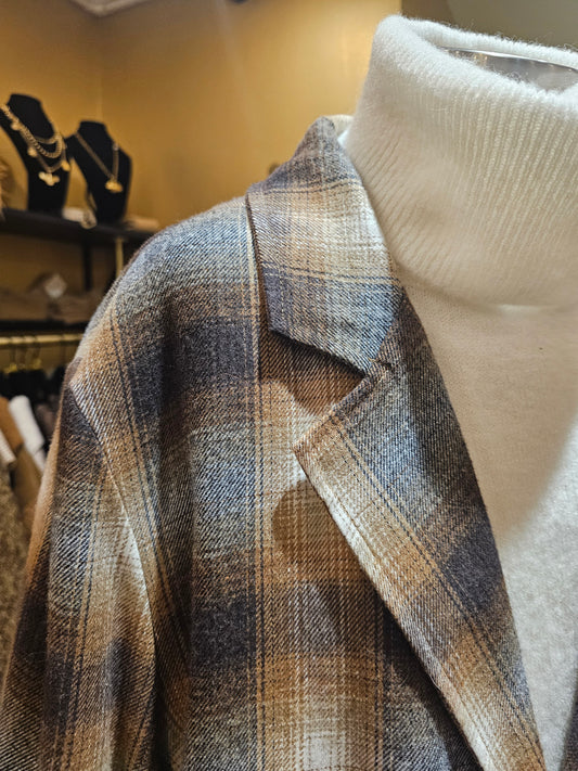 Veste oversize à carreaux Johanna Paris