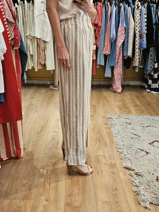 Pantalon rayé