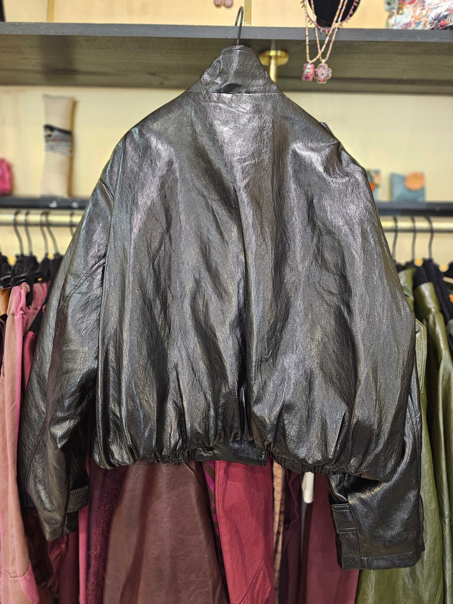 Blouson en simili noir Johanna Paris