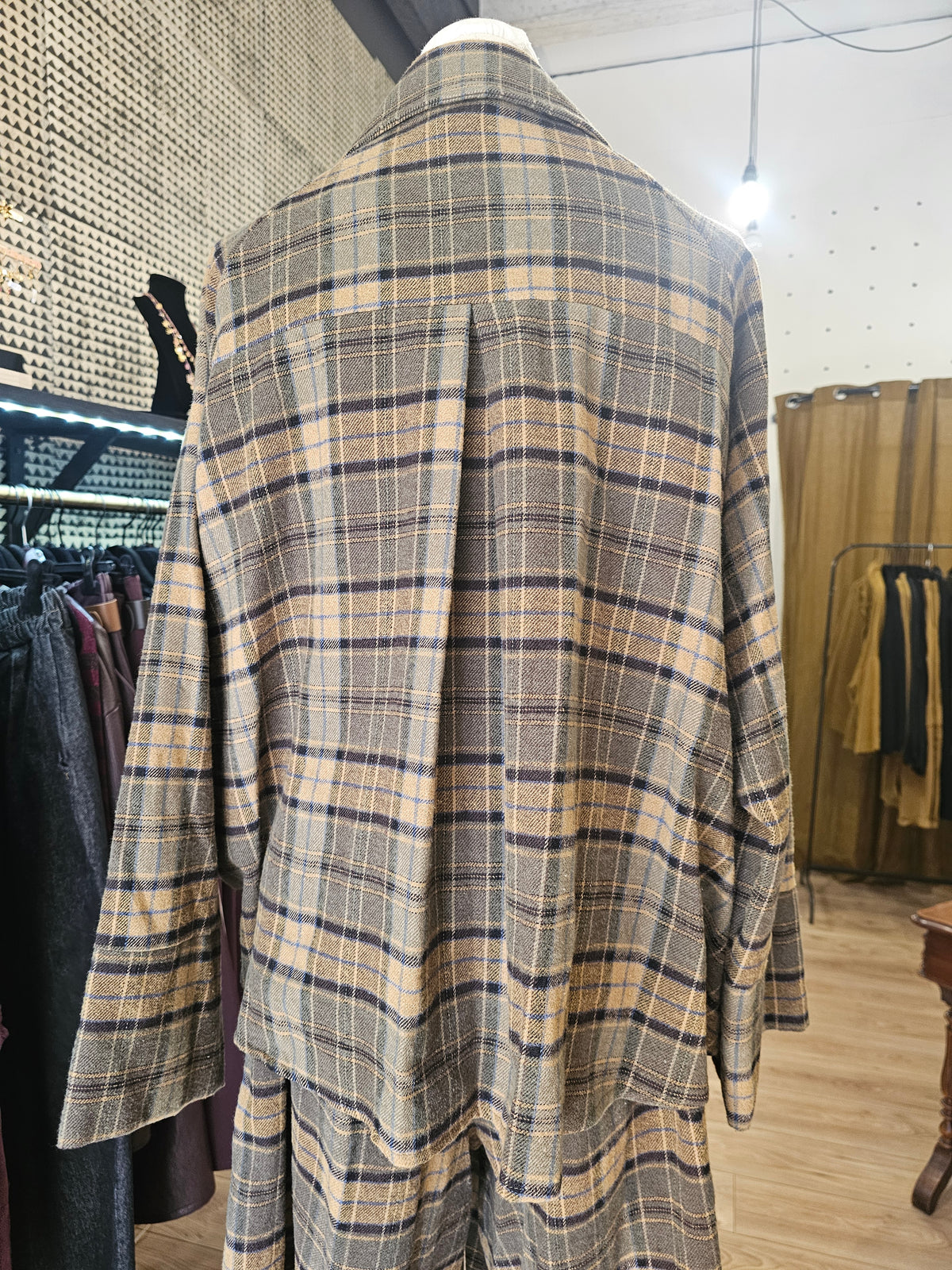 Chemise oversize à carreaux