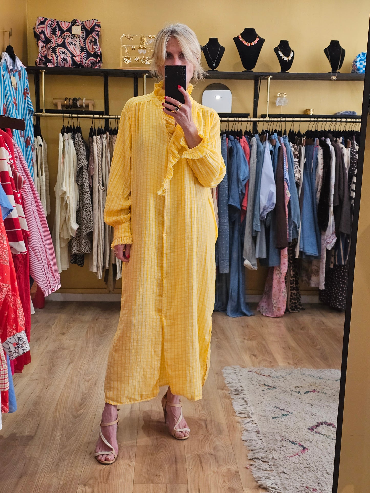 Robe vichy jaune